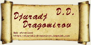Đurađ Dragomirov vizit kartica